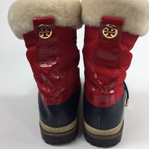 Tory Burch Leather Rain & Snow Boots size 10